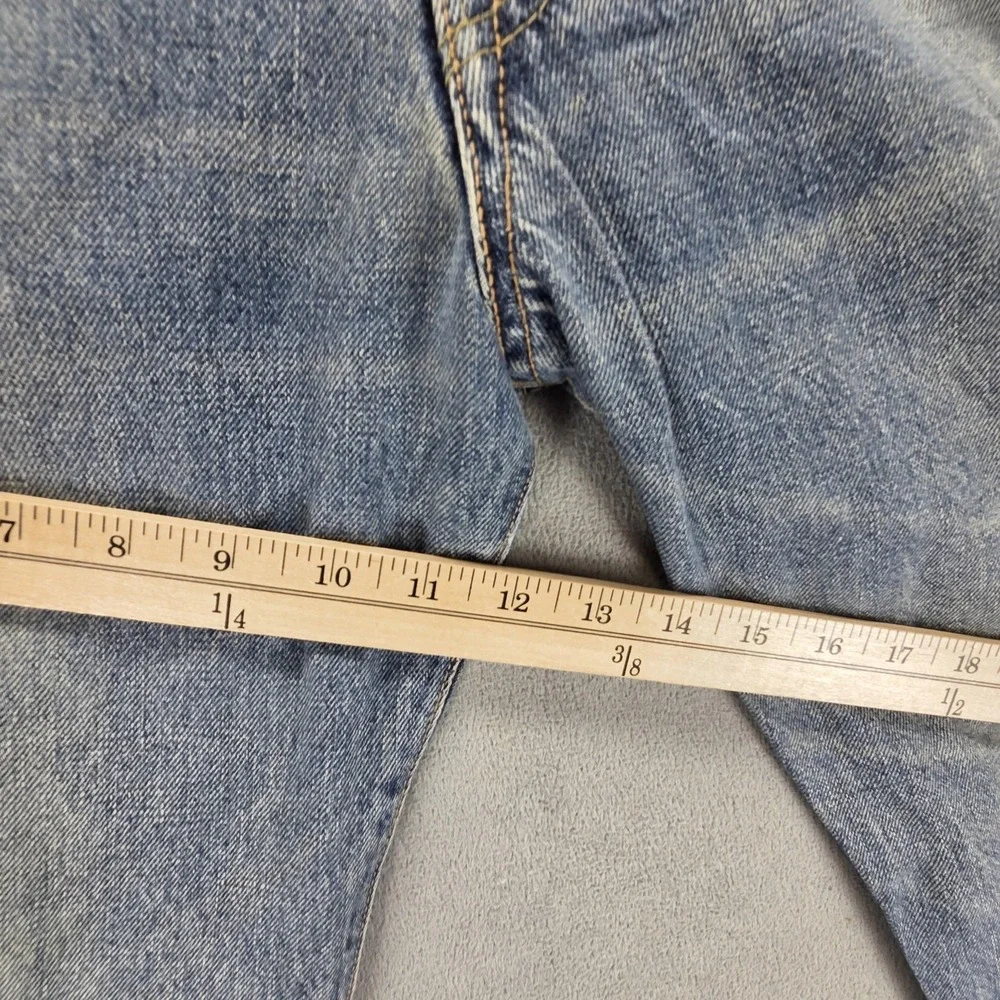 Vintage Edwin Jeans Mens Blue Selvedge 505X Straight Button Fly Fits 32x32